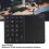 2-in-1 Wireless Numeric Keypad Touchpad 22 Keys BT4.2 Type C Black 11