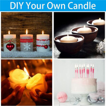 Mechas para Velas (Paquete de 200), Mechas para Velas de 15 cm, Mechas para Velas Sin Olor para Velas para Hacer Velas DIY