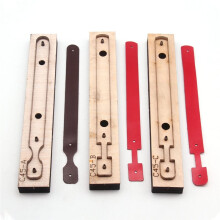 Wooden Punching Die Key Chain Stencil Tools Keychain Handcraft Pendant Template DIY Leather Tool Cutting Mould C