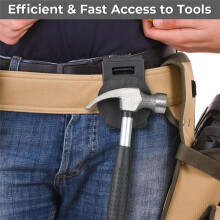 Belt Clip Tool Holster, 2 Pcs Tool Belt Accessories Magnetic Holster, Non-Slip Strong Magnetic Belt Clip for Screws