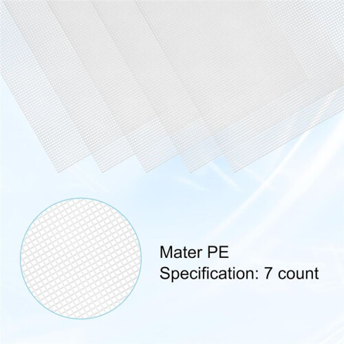 Plastic Mesh for Embroidery Plastic Canvas White Mesh for Acrylic Yarn Handmade Knitting Crochet Project Making 1