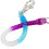 2X Lobster Hook   Spring Stretchy Coil Keyring Keychain Strap Rope Cord 8