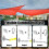 92 Pieces Shade Sail Hardware Kit Rust-Proof Shade Hardware Kit for Triangle Rectangle Shade Sail Installation Silver 3