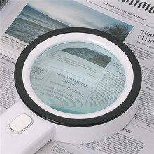 2pcs Magnifying Glass 20X, Large Magnifier with Light, LED Illuminated Handheld, Premium High Power Magnifying Glass