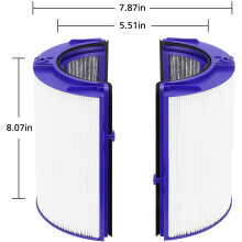 2X HEPA Filter Replacement Part Compatible with TP06 HP06 PH01 Air Purifier True HEPA Filter Set Compare to Part 970341-01