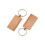 100 Blank Wooden Keychain Rectangular Engraving Key ID Can Be Engraved DIY 5