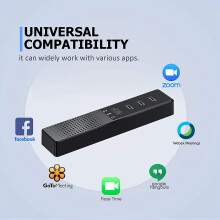 2X 3 in 1 Computer Speakers with Microphone & Hubs USB Conference Speaker, PC Mic for Video Conference