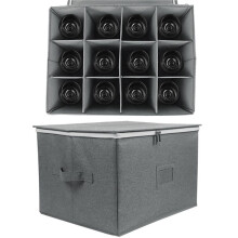 3X Weinglas-Aufbewahrungsbox, Zusammenklappbare Kelch-Aufbewahrungsbox