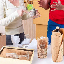 5 Rol Gerecycled Verpakkingspapier 12 Inch x 33FT Eco Honingraatpapier voor Bewegende Verpakkingen Wrap Recyclebaar Kussen Materiaal