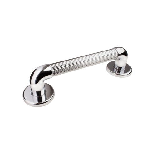 EUROSHOWERS EuroShowers Plastic Fluted Grab Rail Bar (12" / 30cm) - Chrome