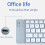Dual Folding Wireless  Keyboard for  Cell Phone Tablet Computer  Mute Multi-Function Keyboard, B 5