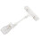 5 Pcs 6.5 inch Height Transparent Plastic Double Clips Adjustable  Sign Card Display Holder 2