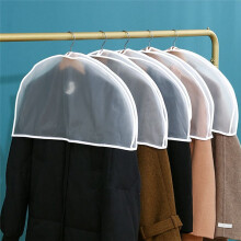Clothing Dust Cover Home PEVA Transparent Hanging Pocket Coat Dust Covered Sleeve Clothes Half -Body Dust Cover
