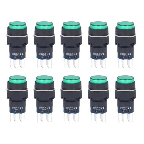 25 x 16mm Momentary Switch 12V Self Locking