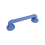 EUROSHOWERS EuroShowers Plastic Fluted Grab Rail Bar (12" / 30cm) - Blue 1