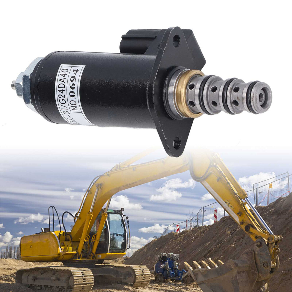 Stainless Steel Solenoid Valve For Excavators Sk200-6 To Sk350-6, 14X5.5x3.5cm 3661375880887