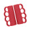 Flexible Silicones Exercise Grip For Powerlifting Muscle-Red 1