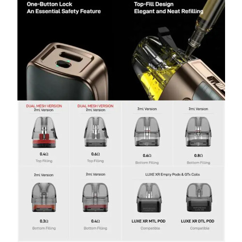 (Fluid Blue) Vaporesso Luxe X3 Pod Kit | E CIG Starter Kit 1