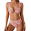 2-teiliges Damen-Set, Badeanzug mit Blumendruck, Bügel,-Pink M 1