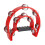 Educational Percussion Tool Steel Bell Tambourine with-Red 1