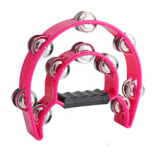 Educational Percussion Tool Steel Bell Tambourine with Shock-4