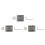 3X 3 String Guitar  String Bridge Bridge Pull String Hard Tail Guitar Bridge Tail 3 String Guitar Replacement Silver 1