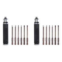 2X 6 in 1 Screwdrivers Repair Tool Kit 1.5mm 2.0mm 2.5mm 3.0mm All-in-One Hex Driver Hand Set for RC FPV Racing Drone