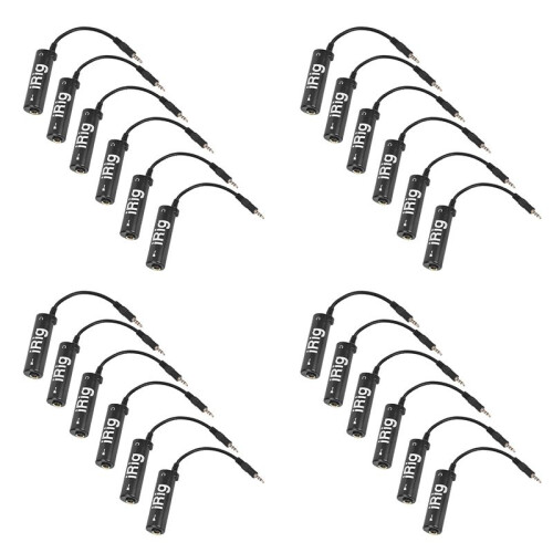 IRig 24Pcs Guitar Link Audio Interface Cable Rig Adapter Converter System for Phone / for
