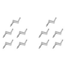 10pcs 6.35 Adapter Plug Pedal Coupler Sz Type Connector for Guitar Effect Pedal 1/4 Inch High-Grade Amplifier Adapter