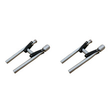 2X Vikbart Styre Av Aluminiumlegering Vikbart Cykelstyre Cykelstyre Cykeldelar Horisontell StåNg Vikbar Cykelstyre för Elektrisk Cykel