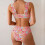 2-teiliges Damen-Set, Badeanzug mit Blumendruck, Bügel,-Pink M 3