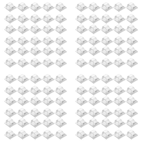 Hooks for Outdoor String Lights Clips 120 Pack Clips Clear Light Hook with 120 Waterproof Adhesive Backing