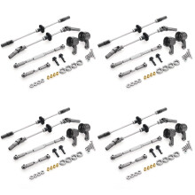 4X Upgrade Steel Gear Bridge Axle Gear Steering Cup Kit for MN D90 D91 MN99 MN99S 1/12 RC Car Spare Parts,F+R