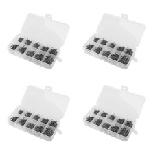 2000Pcs Mixed Size 3-12 High Carbon Steel Carp Fishing Hooks Pack with Hole with Retail Box Jigging Bait