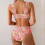 2-teiliges Damen-Set, Badeanzug mit Blumendruck, Bügel,-Pink M 6