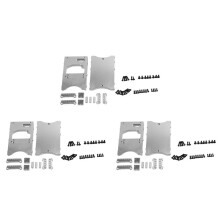 3X Faisceau de Support de Montage Fixe Servo de Direction en MéTal pour MN D90 D91 D96 D99 MN90 MN99S 1/12 Voiture RC, Argent
