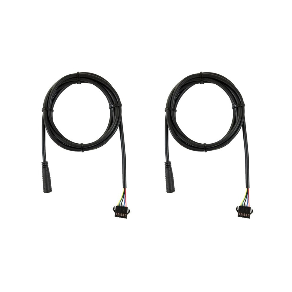 2X Ebike Bicycle Kt Controller 5Pin Display Waterproof Conversion Cable For Electric Bike Conversion Kit Black 4712988093993