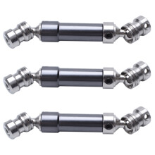 3Pcs Metal Rear Center Drive Shaft CVD Transmission Shaft for 1:12 12428 12423 Titanium