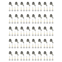 20Zestaw Metalowy Kubek Kierownicy Zestaw KubkóW SkręTnych do WPL C14 C24 C34 C44 B14 B1 B16 B24 B36 MN D90 D91 MN99S RC CzęśCi Samochodowe, Tytan
