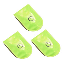 3X Outdoor Sports LED Safety Light Reflective Magnetic Clip Strobe Running Walking Bike Cycling