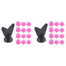 24st Fotbollssko Spikes Fotbollsskor med Gängade Skruv 7mm 10mm Anti-Slip Ersättningsdubbar Rosa