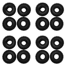 16PCS 120MM 1.9 Rubber Rocks Tyres Wheel Tires for 1/10 RC Rock Crawler Axial SCX10 90046 AXI03007 TRX4 D90 TF2