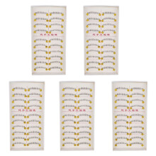 50 Pairs Makeup Natural Lower Bottom Black False Eyelashes Clear Band