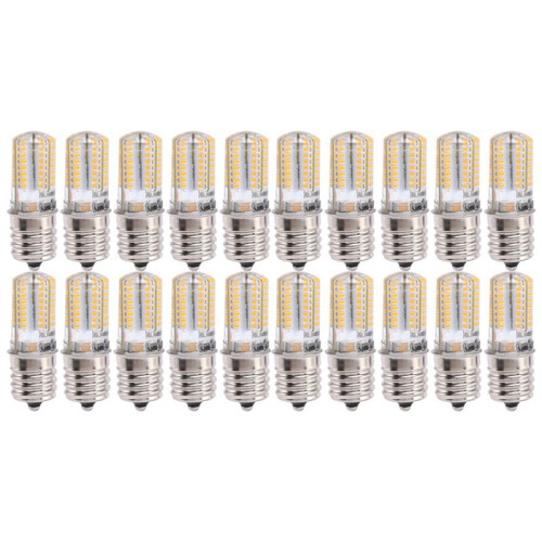 20X E17 Socket 5W 64 LED Lamp Bulb 3014 SMD Light Warm White AC 110V-220V