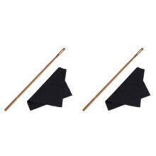 2X Reinigingsstaaf met Doek Fluitreinigingsset Houtblazers Muziekinstrumenten Accessoires