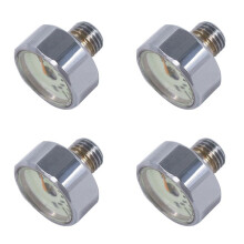 4X Ny Dykponny Flaska TryckmäTare 1 Tums Ansikte 350 BAR/5000 PSI 7/16 Tum-20UNF TråDar