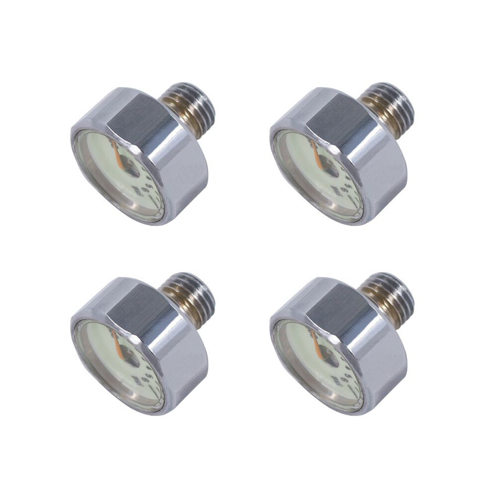 4X New Scuba Diving Bottle Pressure Gauge 1 Inch Face 350 Bar/5000 Psi 7/16Inch-20Unf Threads 6032827875886