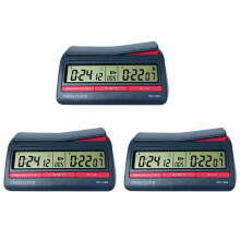 3X Horloge D'Échecs Numérique Professionnelle Avancée pour Échecs PS-1688