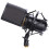 2X Microphone Shock Mount with Microphone Filter Windscreen Suspension Shock Mount Holder Clip 3
