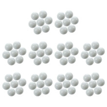 100 Pcs Marbles 16mm Glass Marbles Knicker Glass Balls Decoration Color Nuggets Toy White